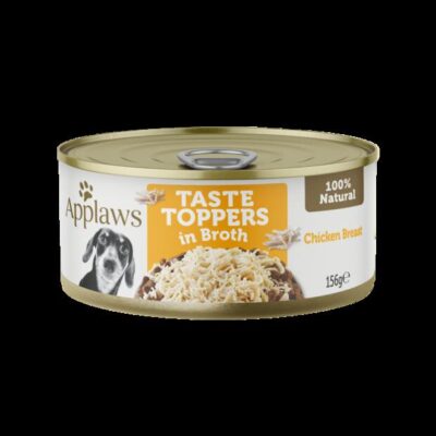 Applaws Natural Taste Toppers In Broth Chicken Breast Wet Dog Food 156gm 16 Cans
