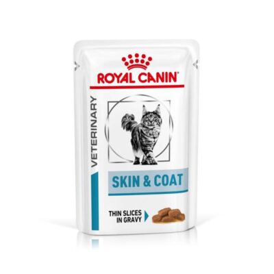 Royal Canin Veterinary Skin Support Wet Cat Food Pouches