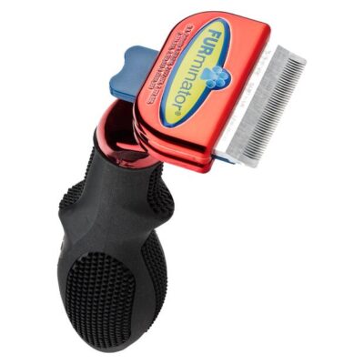 Furminator Short Hair Small Dog Deshedding Tool Metallic Red
