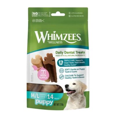 Whimzees Medium Large Puppy Dental Dog Treats