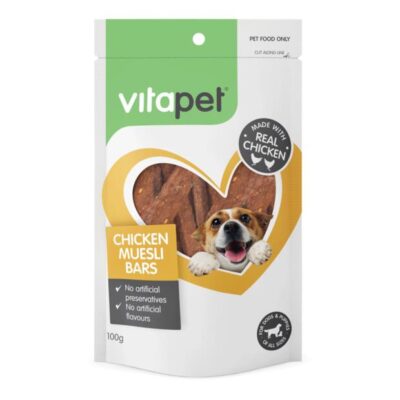 Vitapet Dog Treats Chicken Muesli Bar
