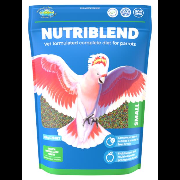 Vetafarm Nutriblend Small Pellets For Birds  10 Kg