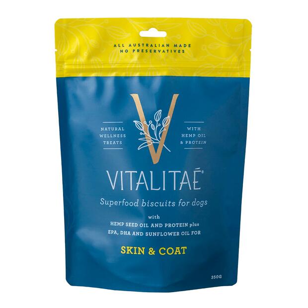 Vitalitae Skin And Coat Biscuit Dog Treats