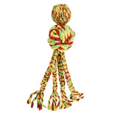 Kong Wubba Weaves With Rope Dog Toy