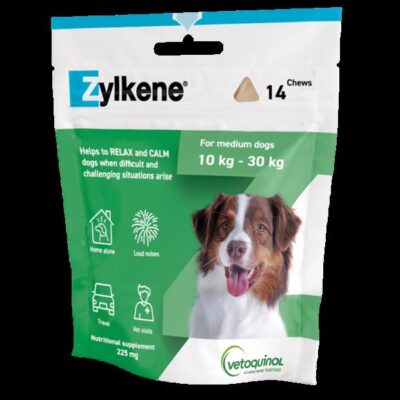 Zylkene Nutritional Supplement Calming Chews For Medium Dogs 10-30kg 225mg 14 Chews
