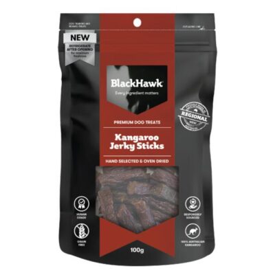 Black Hawk Kangaroo Sticks Dog Treats