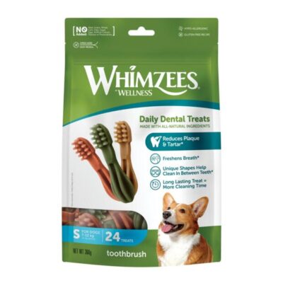 Whimzees Toothbrush Small Dental Dog Treats