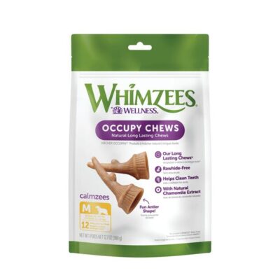 Whimzees Occupy Antler Medium Dog Treats