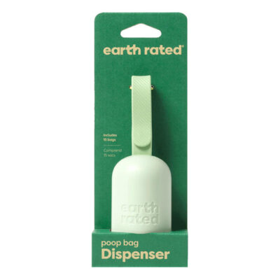 Earth Rated Leash Poop Bag Dispenser With 15 Bags - Unscented 1 Pack