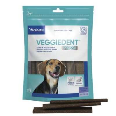 Veggiedent FR3SH Medium Dental Chews 15 Chews