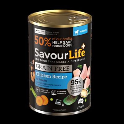 Savourlife Grain Free Puppy Chicken Wet Dog Food Cans