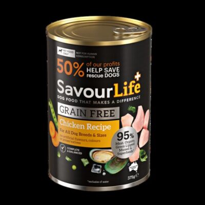 Savourlife Grain Free Adult Chicken Wet Dog Food Cans