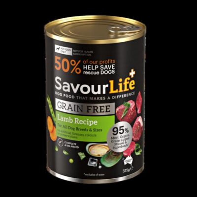 Savourlife Grain Free Adult Lamb Wet Dog Food Cans