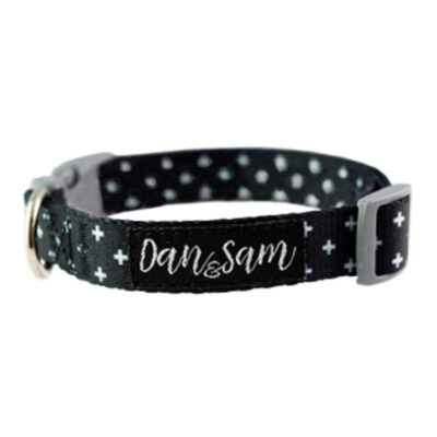 Dan & Sam Adjustable Polyester Webbing Collar For Dogs - Crossways 1 X Large