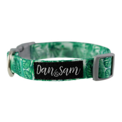 Dan & Sam Adjustable Polyester Webbing Collar For Dogs - Lahana 1 X Small
