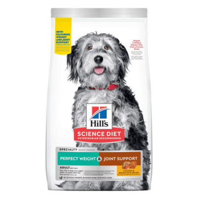 Hill's Science Diet Perfect Weight & Joint Support Adult Chicken & Brown Rice Recipe Dry Dog Food  11.3 Kg