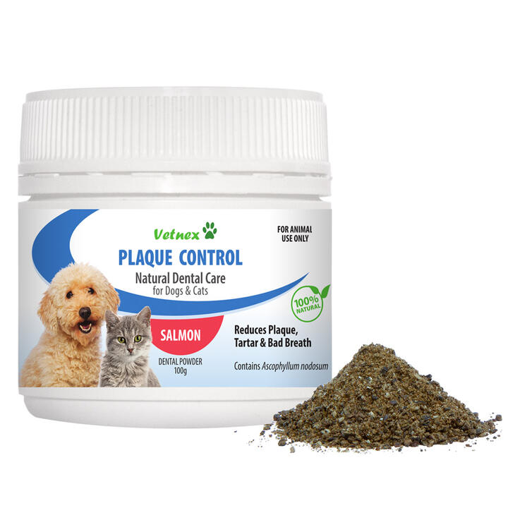 Vetnex Plaque Control Natural Dental Care Powder For Dogs & Cats - Original 100 Gm