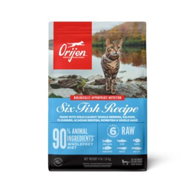 Orijen Six Fish Dry Cat Food 5.45kg