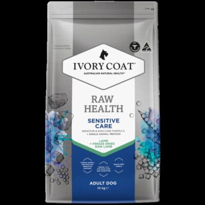 Ivory Coat Raw Health Sensitive Care Adult Lamb + Freeze Dried Raw Lamb Dry Dog Food  10 Kg