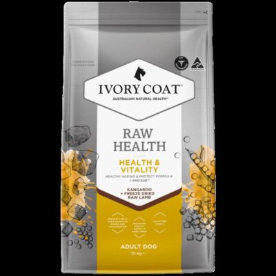 Ivory Coat Raw Health Gut Health Adult Chicken + Freeze Dried Raw Lamb Dry Dog Food  1.8 Kg