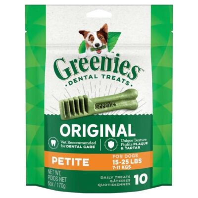 Greenies Dental Treats for Dogs Original - Petite (7 - 11kg) 170g