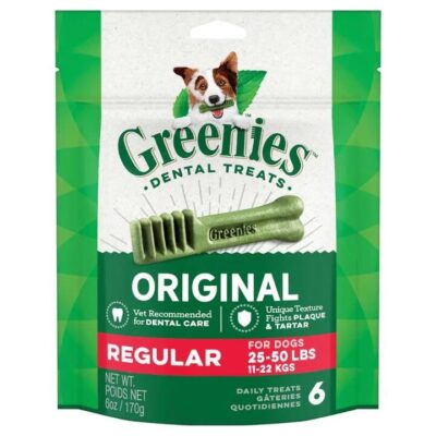 Greenies Dental Treats for Dogs Original - Regular (11 - 22kg) 170g