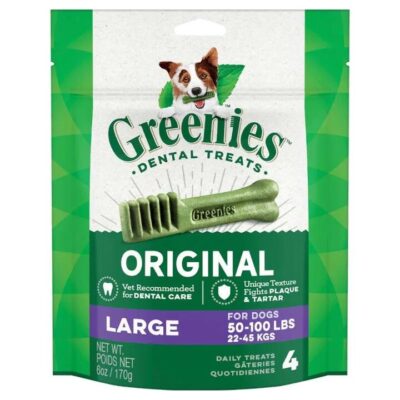 Greenies Dental Treats for Dogs Original - Large (22 - 45kg) 170g
