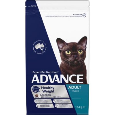 Advance Healthy Weight Adult Chicken Dry Cat Food  1.5 Kg