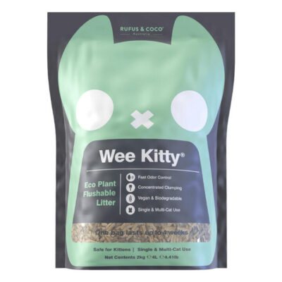 Rufus & Coco Wee Kitty Eco Plant Clumping Cat Litter 2 Kg