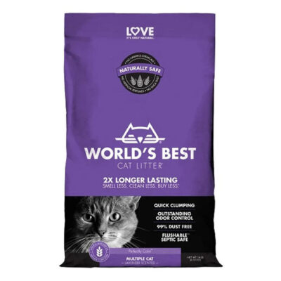 World's Best Multiple Cat Lavender Scented Cat Litter 6.35 Kg