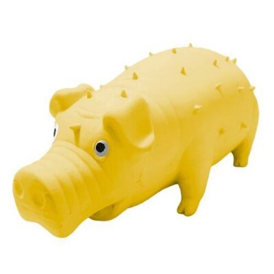 Petset Squeaky Pig Toy  Yellow