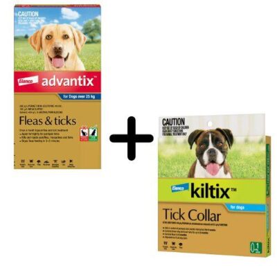 Advantix and Kiltix Bundle for Extra Large over 25kg Blue / Grey  3...