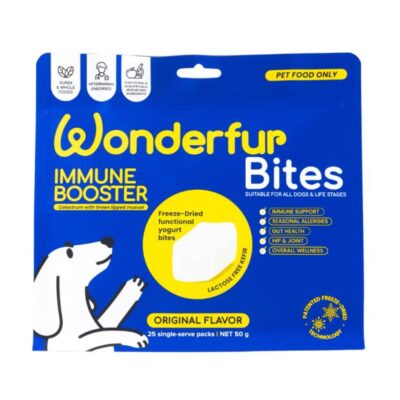 Wonderfur Bites Immune Booster Dog Probiotic Yogurt Freeze Dried Chews