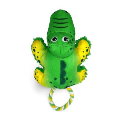Kong Cozie Tuggz Squeaky Alligator Dog Toy