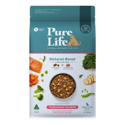PureLife Natural Boost Salmon Freeze Dried Adult Dog Food 8kg