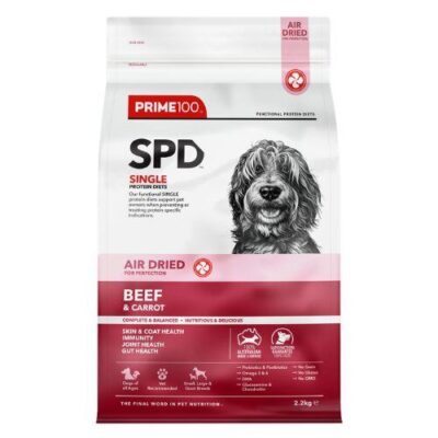 Prime100 SPD Air Dried Beef And Carrot Dog Food 2.2kg