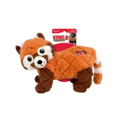 Kong Scampers Red Panda Plush Dog Toy