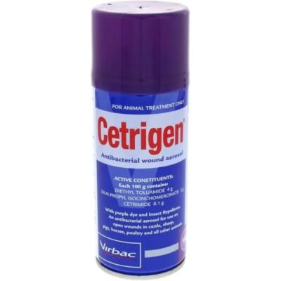 Virbac Cetrigen Antibacterial Wound Aerosol Spray 100g