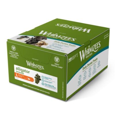 Whimzees Alligator Large Dental Dog Treats