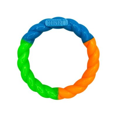 Kong Twists Hi Vis Ring Dog Toy