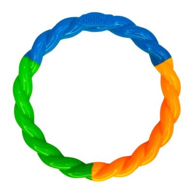 Kong Twists Hi Vis Ring Dog Toy