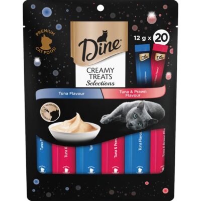 Dine Creamy Tuna And Prawn Adult Cat Treats