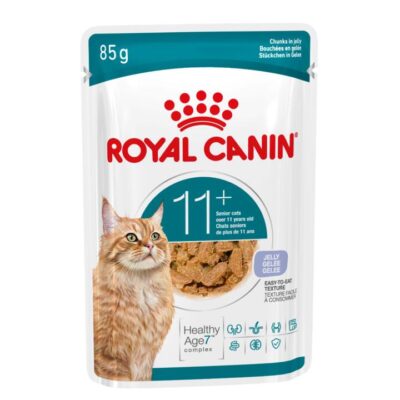 Royal Canin Ageing 11 Plus Jelly Adult Wet Cat Food Pouches