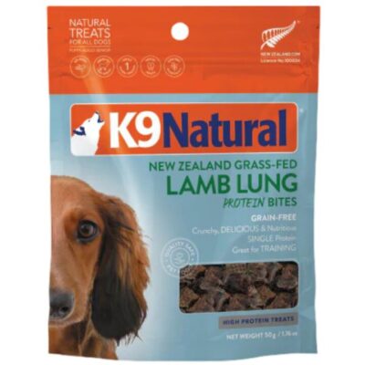 K9 Natural Lamb Lung Protein Bites Dog Treats