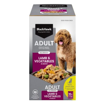 Black Hawk Original Adult Lamb And Vegetables Wet Dog Food Pouches