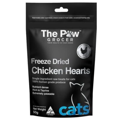 The Paw Grocer Freeze Dried Chicken Hearts Cat Treats