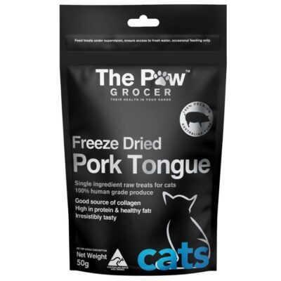 The Paw Grocer Freeze Dried Pork Tongue Cat Treats