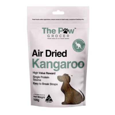 The Paw Grocer Air Dried Kangaroo Straps Dog Treats