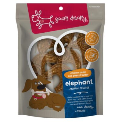 Yours Droolly Chicken Paste Filled Elephant Shapes Dog Treats