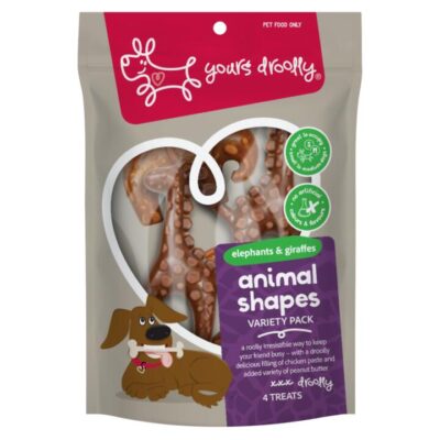 Yours Droolly Chicken Paste Filled Animal Shapes Variety Dog Treats